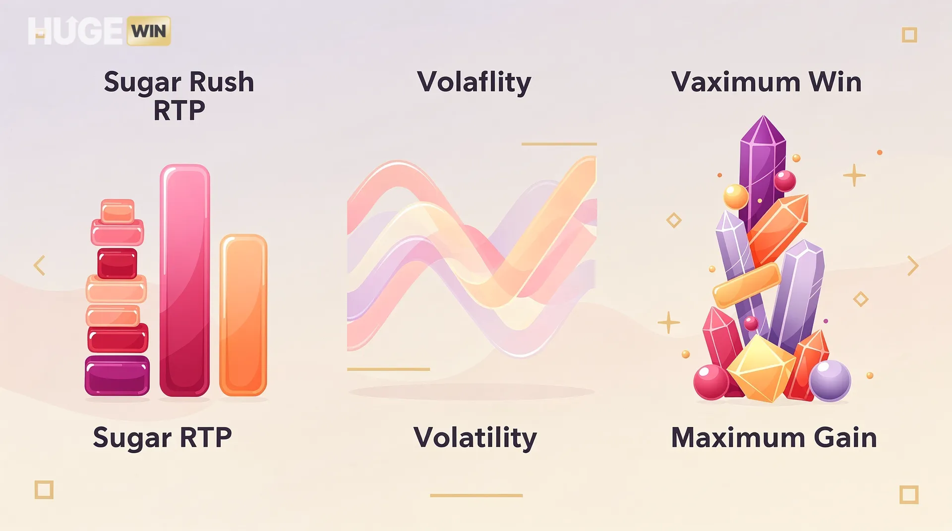 Sugar Rush RTP, Μεταβλητότητα και Μέγιστο Κέρδος